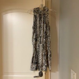 DO+BE snakeskin halter neck dress